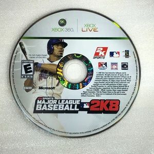 XBOX 360 MAJOR LEAGUE BASEBALL 2K8 DISC